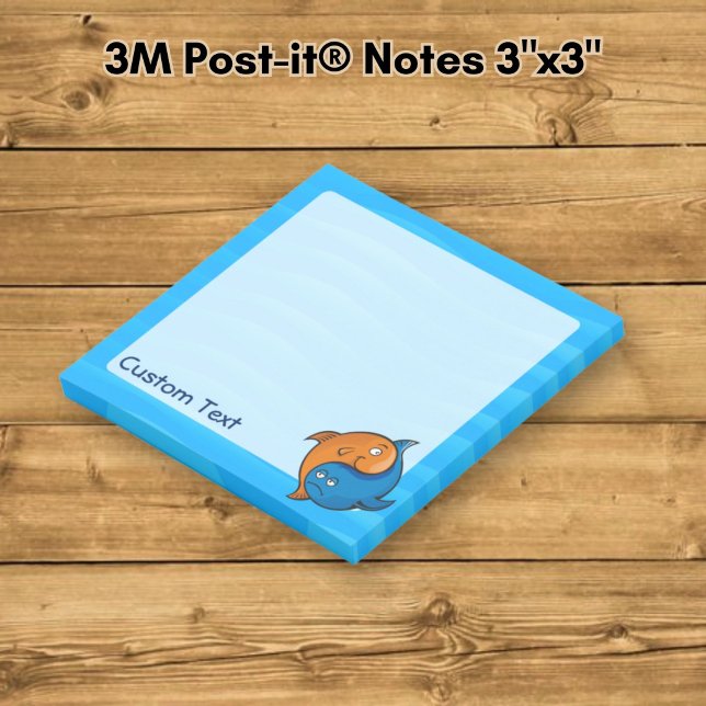 Yin Yang Fish Cartoon Post-it Notes (Creator Uploaded)