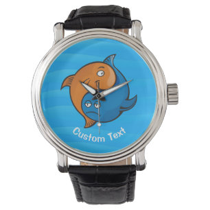 Yin Yang Fish Cartoon Watch