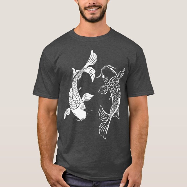 Yin Yang Fish Koi Fish Premium T-Shirt (Front)