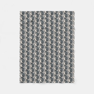 yin-yang fleece blanket