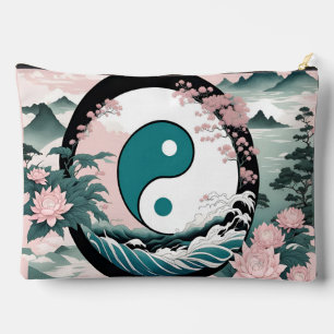 Yin Yang, Floral Mountain  Accessory Pouch