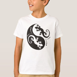 YIN & YANG Geckos black + your idea T-Shirt