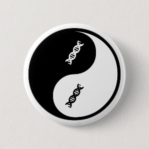 Yin Yang Genetics 6 Cm Round Badge