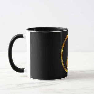 Yin & Yang GOLD black Mug