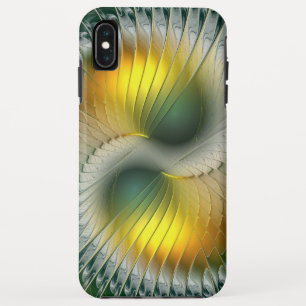 Yin Yang Green Yellow Abstract Colourful Fractal Case-Mate iPhone Case