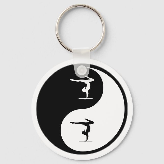 Yin Yang Gymnastics Key Ring (Front)