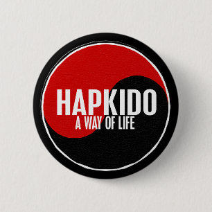 Yin Yang HAPKIDO 1 6 Cm Round Badge