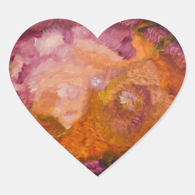 Yin Yang Heart Sticker (Front)