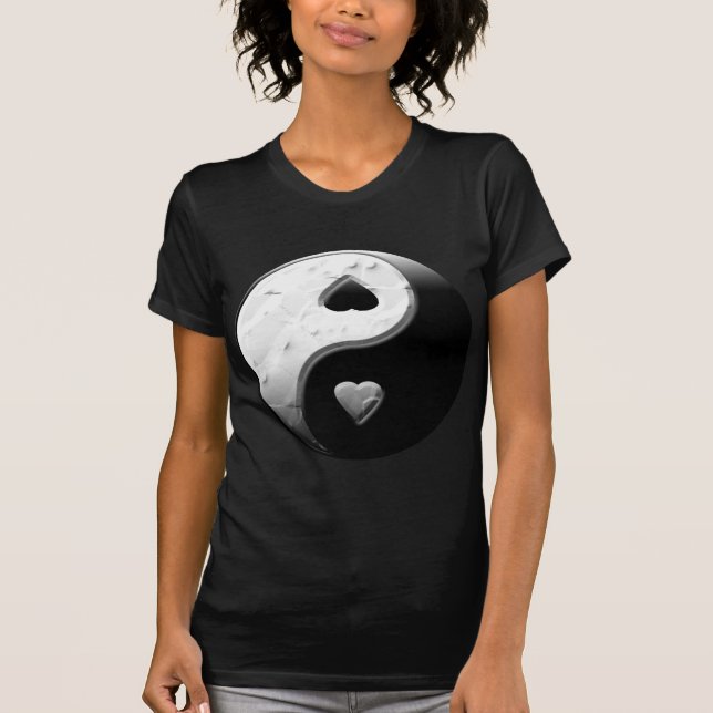 Yin Yang Hearts T-Shirt (Front)