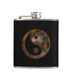 Yin Yang Hip Flask