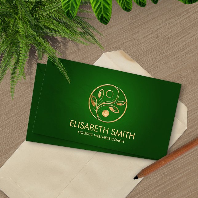 Yin Yang -Holistic Wellness Coach Business Card (Creator Uploaded)