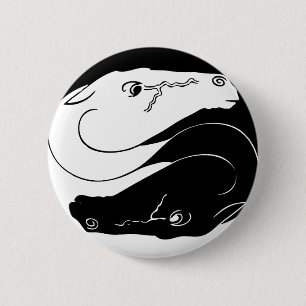 Yin Yang Horse Pin