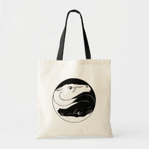 Yin Yang Horses Tote Bag