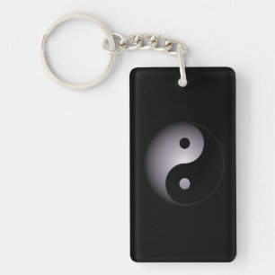 Yin yang key ring