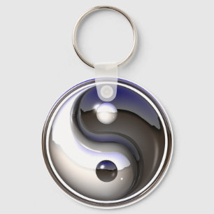 Yin/yang keychain
