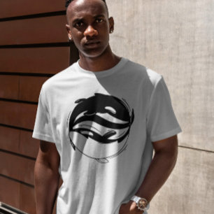 Yin Yang Killer Whales  T-Shirt
