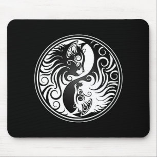 Yin Yang Kittens Mouse Pad