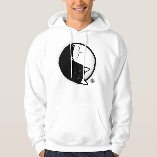 Yin & Yang Kitties Hoodie (Front)
