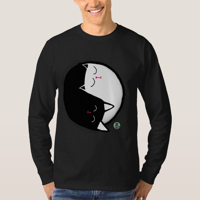 Yin & Yang Kitties T-Shirt (Front)