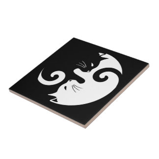 Yin Yang Kitties Tile