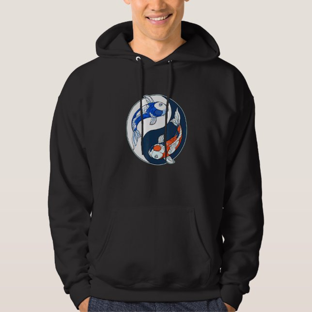 Yin Yang Koi Fish Hoodie (Front)