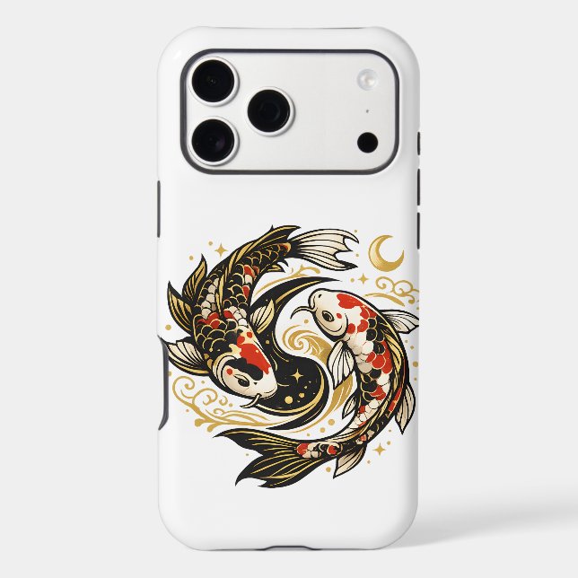 Yin Yang Koi Fish Japanese Aesthetic  (Back)