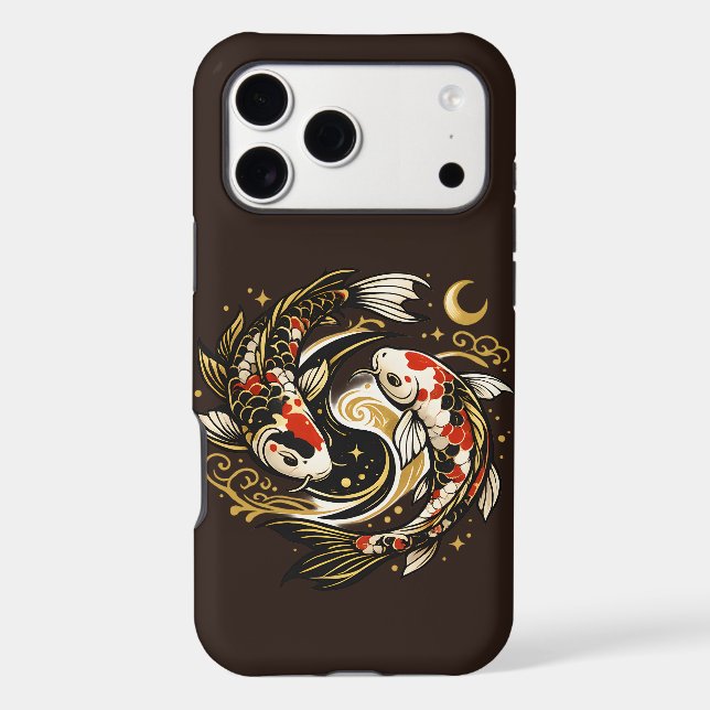 Yin Yang Koi Fish Japanese Aesthetic  (Back)
