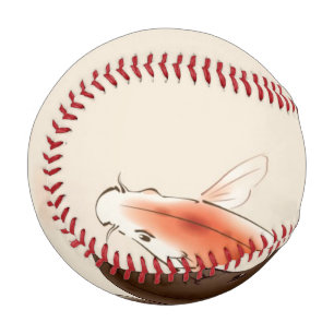 Yin Yang Koi fishes in oriental style painting Baseball
