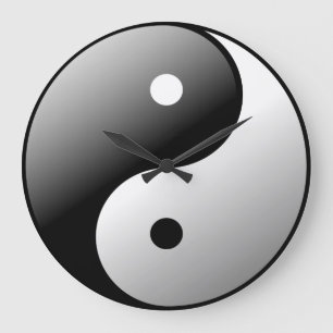 Yin Yang Large Clock