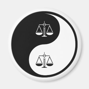 Yin Yang Law Magnet