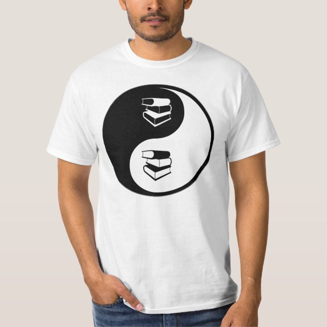 Yin Yang Library Work T-Shirt (Front)
