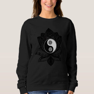 Yin Yang Lotus Mandala Qi Gong Yoga Tai Chi Sweatshirt
