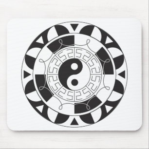 Yin Yang Madolin Mouse Pad