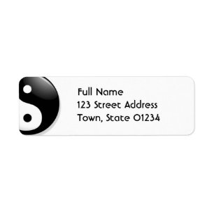 Yin Yang Mailing Labels