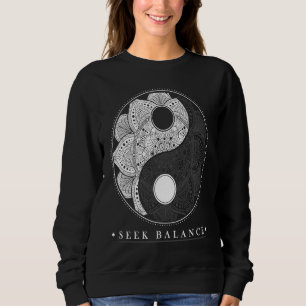 Yin Yang Mandala Native American Shamanic Sweatshirt