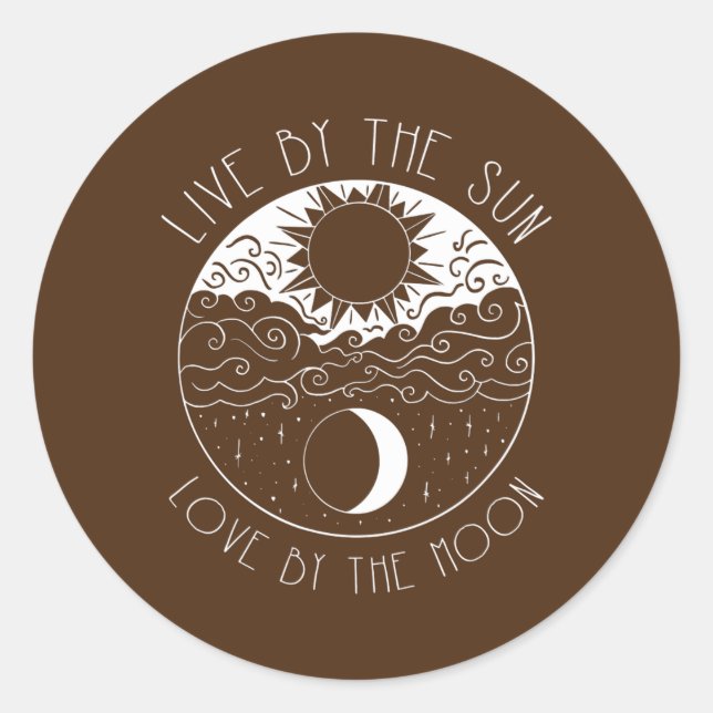 Yin Yang Mandala Sun And Moon  Classic Round Sticker (Front)