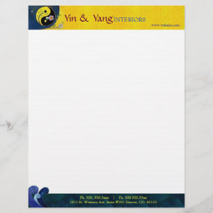 Yin & Yang Massage Therapy Business Customised Letterhead