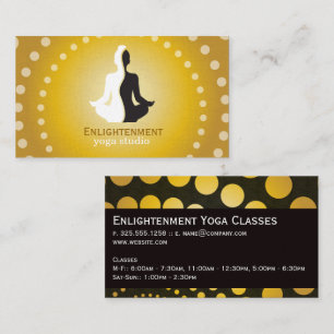 Yin Yang Mediation Logo Yoga Business Card