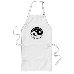 Yin yang music long apron