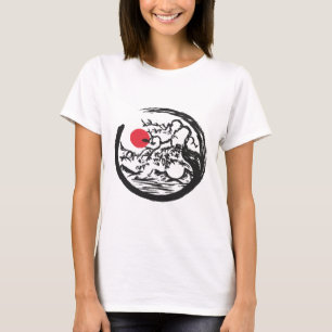 Yin Yang Natural Bonsai Tree Qi Gong Yoga Tai Chi T-Shirt