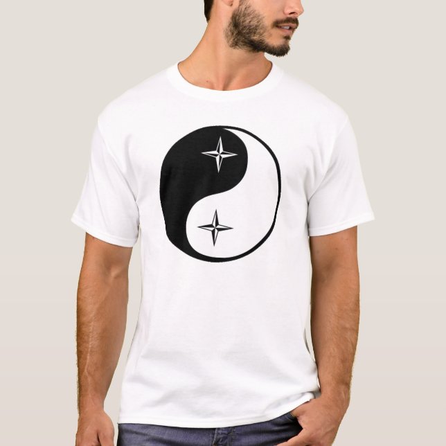 Yin Yang Nautical Star T-Shirt (Front)