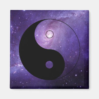 Yin yang night sky magnet