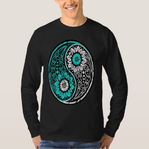 Yin Yang Ornate Namaste Yoga Peace Mindfulness Med T-Shirt