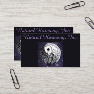 Yin Yang Owls Business Card