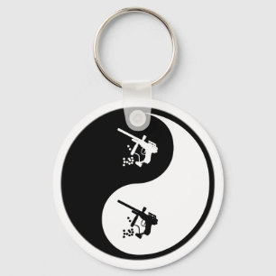 Yin Yang Paintball Key Ring