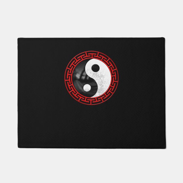 Yin Yang Peaceful Meditation Doormat (Front)