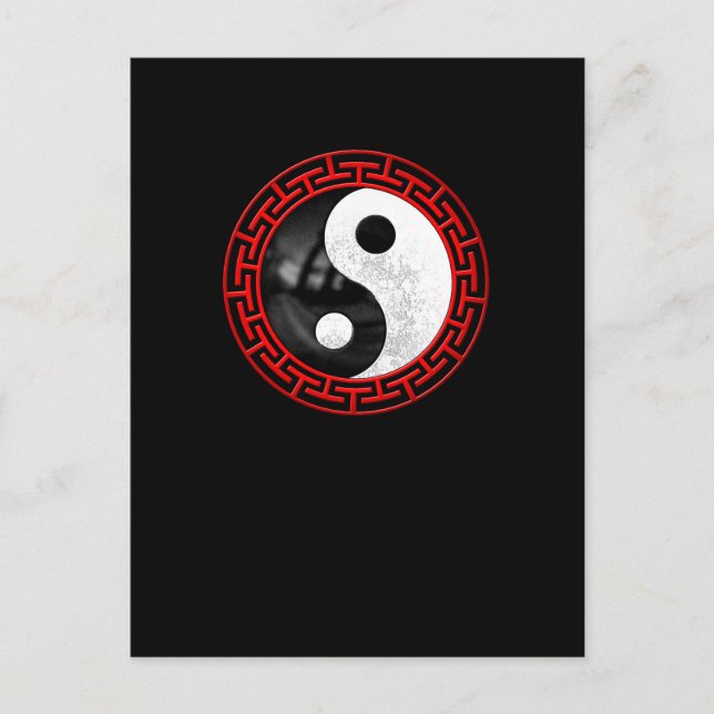 Yin Yang Peaceful Meditation Postcard (Front)
