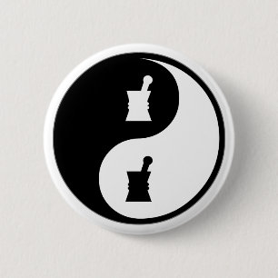 Yin Yang Pharmacology 6 Cm Round Badge