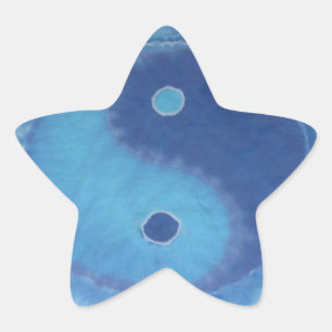 Yin Yang Phat Dyes Tie Dyes Star Sticker