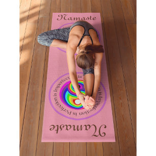 Yin Yang Pink Workout, Pilates and Yoga Mat